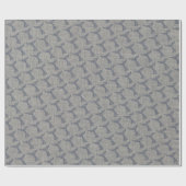 Schwanz Nautic Whale Art Geschenkpapier (Flach)