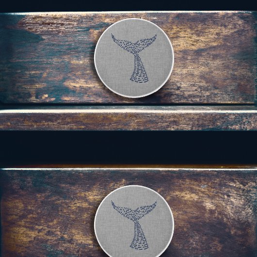 Schwanz Nautic Whale Art Keramikknauf