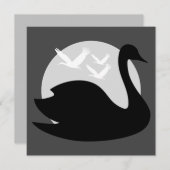 Schwanz-Risiko für Schwarzen Einladung (Vorne/Hinten)