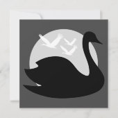 Schwanz-Risiko für Schwarzen Einladung (Vorderseite)