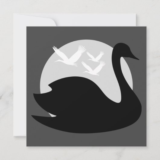 Schwanz-Risiko für Schwarzen Einladung (Vorderseite)