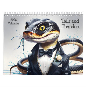 Schwanz und Tuxedos 2026 Calendar Klasse Kreaturen Kalender