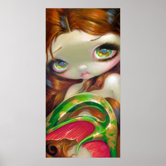 Schwanz von Mossy Gold ART PRINT Großaugenspieleri Poster (Vorne)