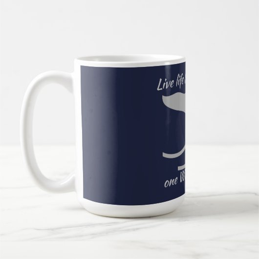 Schwanz von Walen mit Grafikangebot Kaffeetasse (Links)
