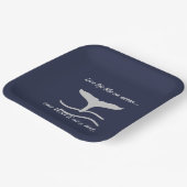 Schwanz von Walen mit Grafikangebot Pappteller (Gewinkelt)