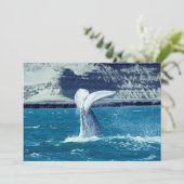 Schwanz von Whale - Argentinien Einladung (Stehend Vorderseite)