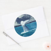 Schwanz von Whale - Argentinien Runder Aufkleber (Umschlag)