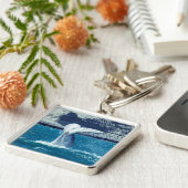 Schwanz von Whale - Argentinien Schlüsselanhänger (Seite)