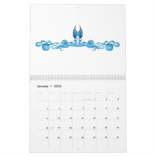 Schwanz-Wachse Kalender (Jan 2026)