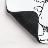 Schwanz Wagging nicht Mousepad (Ecke)