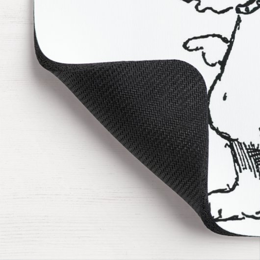 Schwanz Wagging nicht Mousepad (Ecke)