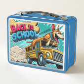 Schwanz-Wagner-Schultag Metall Brotdose (Rückseite)