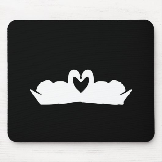 Schwänze aus Schwarz und Weiß-Liebe Mousepad (Vorne)