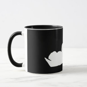 Schwänze aus Schwarz und Weiß-Liebe Tasse