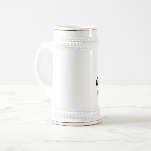 Schwänze Bierglas (Vorderseite Links)