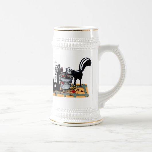 Schwänze Bierglas (Rechts)