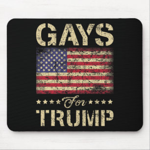 Schwänze für die amerikanische Fahne der Trump-US  Mousepad