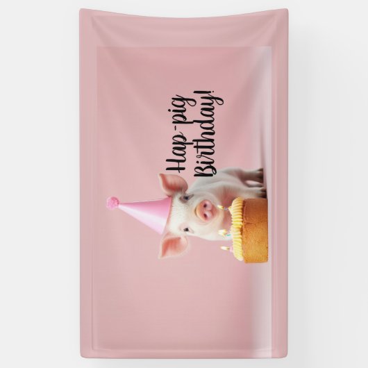 Schwänze Geburtstag! Banner (Vertikal)