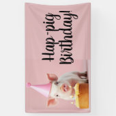 Schwänze Geburtstag! Banner (Vertikal)