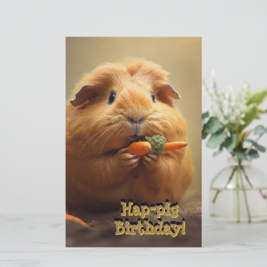 Schwänze Geburtstag! Briefpapier (Stehend Vorderseite)