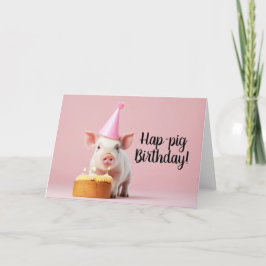 Schwänze Geburtstag! Dankeskarte