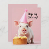 Schwänze Geburtstag! Einladung (Vorne/Hinten)