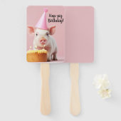 Schwänze Geburtstag! Fächer (Vorne und Hinten)