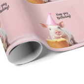 Schwänze Geburtstag! Geschenkpapier (Rolleneckpunkt)