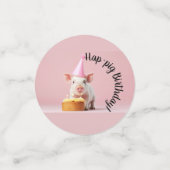 Schwänze Geburtstag! Konfetti (Klein Vorderseite)