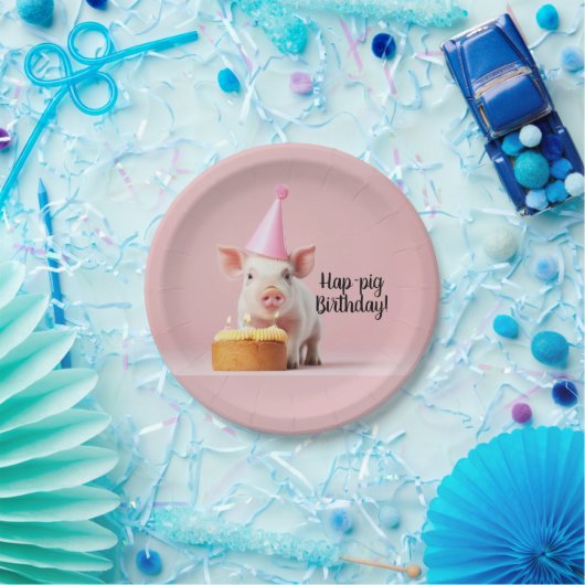 Schwänze Geburtstag! Pappteller (Party)