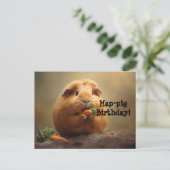 Schwänze Geburtstag! Postkarte (Stehend Vorderseite)