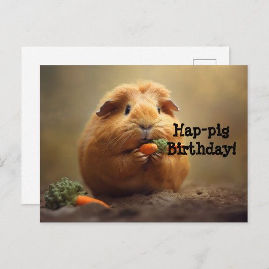 Schwänze Geburtstag! Postkarte (Vorne/Hinten)