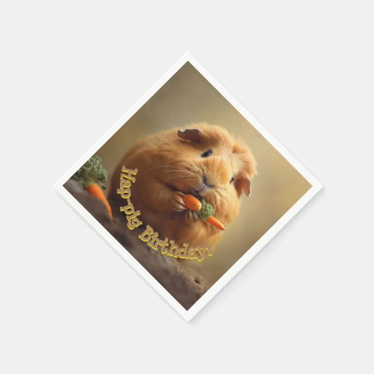 Schwänze Geburtstag! Serviette (Ecke)