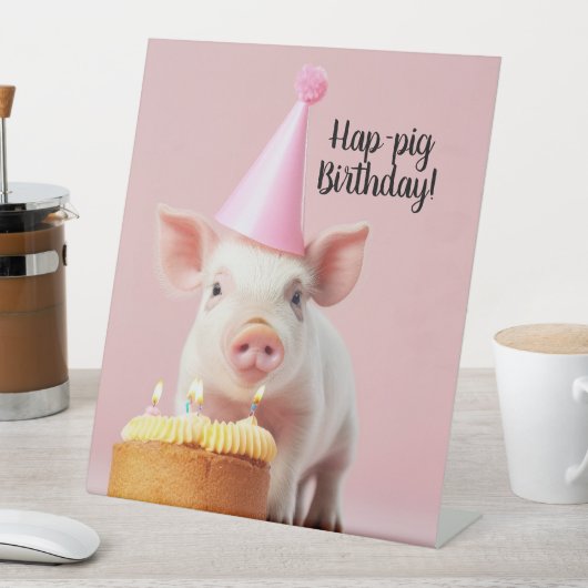 Schwänze Geburtstag! Sockelschild (In Situ)