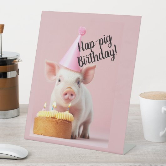 Schwänze Geburtstag! Sockelschild (In Situ)