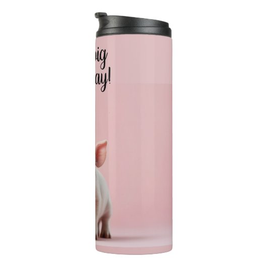 Schwänze Geburtstag! Thermosbecher (Nach rechts gedreht)