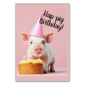 Schwänze Geburtstag! Tischnummer (Rückseite)