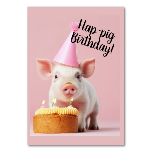 Schwänze Geburtstag! Tischnummer (Rückseite)