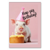 Schwänze Geburtstag! Tischnummer (Vorderseite)