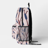 Schwänze gegen ein rosa Feld Bedruckter Rucksack (Rechts)