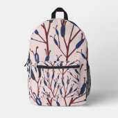 Schwänze gegen ein rosa Feld Bedruckter Rucksack (Vorderseite)