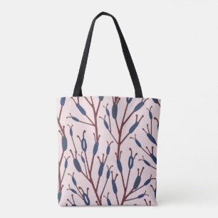 Schwänze gegen ein rosa Feld Tasche