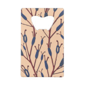 Schwänze gegen Pfirsichhintergrund Geldbeutel Flaschenöffner (Rückseite)