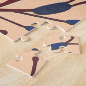 Schwänze gegen Pfirsichhintergrund Puzzle (Seite)