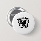 Schwänze hängen in der Aufkleber Button (Vorne & Hinten)