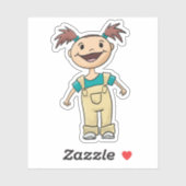 Schwänze und Overalls Aufkleber (Blatt)