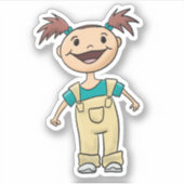 Schwänze und Overalls Aufkleber (Vorderseite)