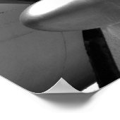 Schwänze und Propeller in Schwarz und Weiß Poster (Ecke)