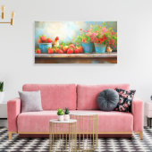 Schwänze von Erdbeeren Leinwanddruck (Insitu (Wohnzimmer))