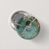 Schwänzender (Tänzer auf Grün) Edgar Degas Button (Vorne & Hinten)
